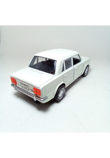 Oyuncak Metal Model Araba 1/36 Çek Bırak Beyaz Hacı Murat 124