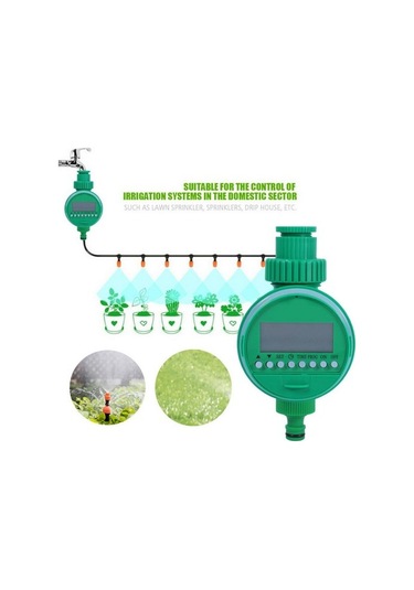 Garden Otomatik Programlanabilir Sulama Zamanlayıcısı 2009 Yeşil