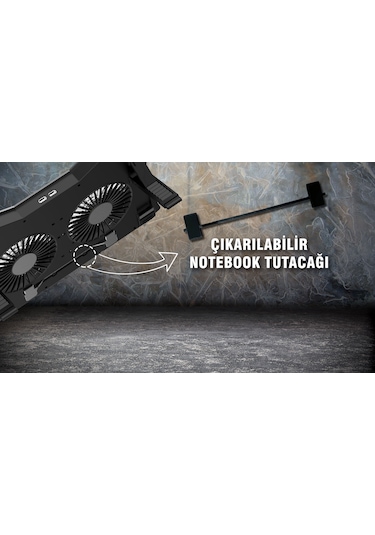 Inca INC-606TGS Arrax Çift Fanlı 13" - 17" Notebook Soğutucu