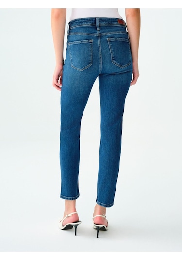 Loft Lf2036080 Ss Elena Sarah Kadın Jean Pantolon Mıd Blue Wash