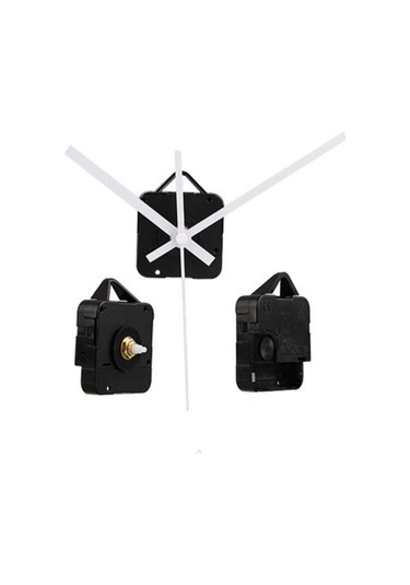 Kuvars Saat Mekanizması Kiti Beyaz Akrep Ve Yelkovan Uzun Şaft Manuel Çalıştırma B Diğer