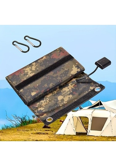 Besthome1 Dream011 Ge-1 20w Kamuflaj Solar Panel, 5 Katlı Taşınabilir 5v Usb Çıkış