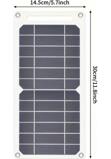 Xuweiwei 1 Adet Dayanıklı Manyetik Güneş Şarj Paneli Güneş 30w 5v Usb Çıkışlı Fotovoltaik Modül Güç Bankaları Telefonlar Kamp Ev Karavan