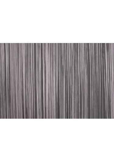 Düz İp Model Gri Renk Hazır İp Perde 300 270 Gri