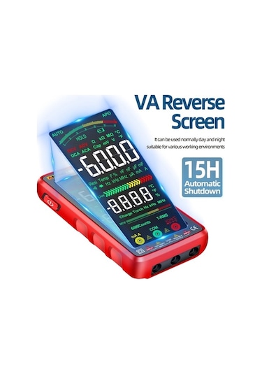 Xinxin 682 Smart Va Ters Ekranlı Otomatik Aralıklı Şarj Edilebilir Multimetre Xinxin