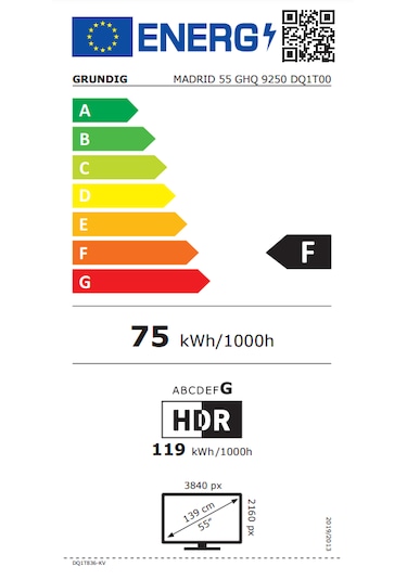Arçelik Madrid 55 GHQ 9250 55" 4K Ultra HD QLED TV