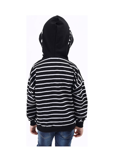 Toontoy Erkek Çocuk Speaker Baskılı Sweatshirt Siyah