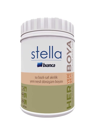 Stella Boya Akrilik Su Bazlı 1 Lt Antik Beyaz 1 L