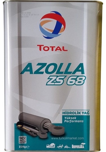 Total Azolla Zs 68 Tnk Hidrolik Sistem Yağı 15 KG