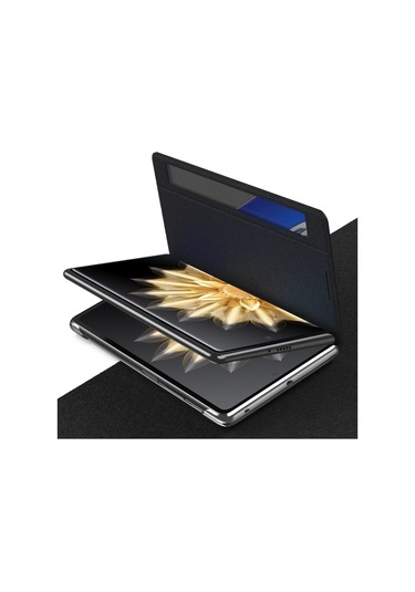 Butu Honor Magic V2 5g Görünüm Penceresi İş Telefonu Kılıfı Pu Deri Standı Kapak Çevirin