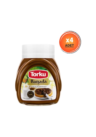 Torku Banada Kakaolu Fındık Kreması Cam 4 x 700 G