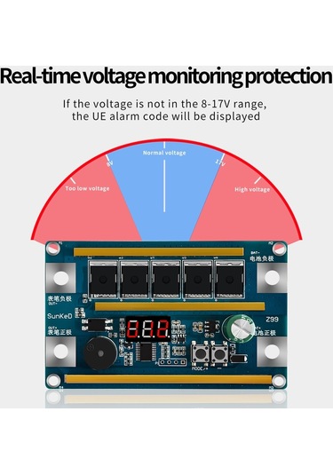 Hallow 99 Dişli Güç Ayarlanabilir Nokta Kaynak Makinesi Silindirik