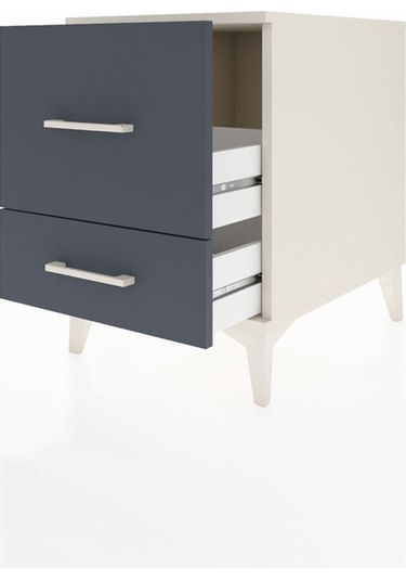 Kronos Komodin 2 Çekmeceli 44x59x64 Aytaşı-antrasit Aytaşı