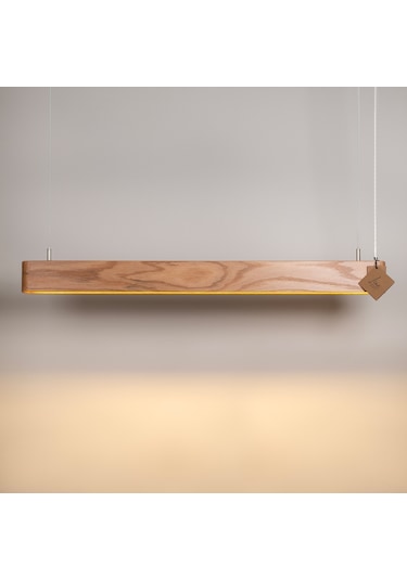 Soft Modern Ahşap Aydınlatma - Led Sarkıt Avize Ahşap - Meşe