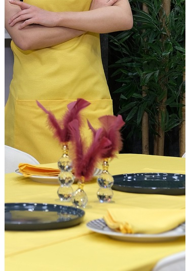 Dream Kumaş Peçete Modelleri Leke Tutmaz Kumaş Peçete Çeyiz Seti 6lı Paket Sarı