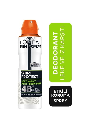 Loreal Paris Expert Shirt Protect Anti Perspirant Deodorant 150 ML X 3 Adet