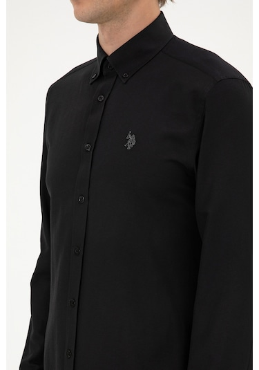 U.s. Polo Assn. Erkek Siyah Gömlek Basic 50316723-vr046 Siyah