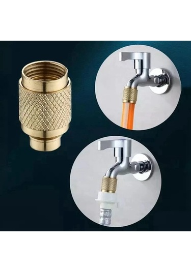 Flybuy Yüksek Yıkama Saplı Pirinç Musluk Memesi Hortum Ev Düz Copper-2x Basınçlı Bahçe Ayarlanabilir Aracı Araba Aksesuarları Bs