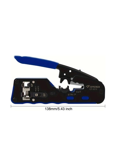 Xuweiwei Topforza 3ü 1 Arada Ağ Kıvırma Pensesi Ayarlanabilir Dovetail Klipsleri İçin Kristal Başlıklı Ve Soyma Kesme Fonksiyonu