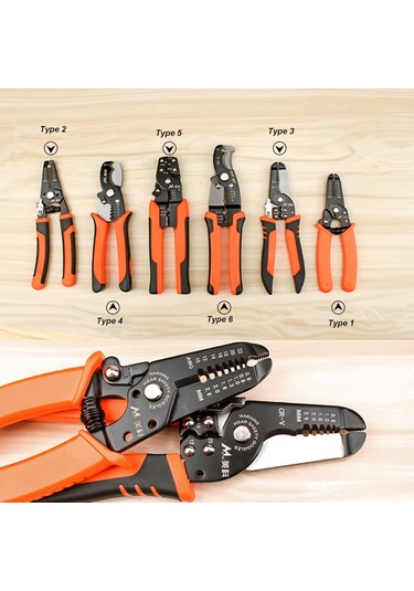 Gajeena "profesyonel Kablo Soyma Pensesi - Rv, Rw, Bvr Kablolar İçin Dayanıklı Ve Rahat Tutuşlu 180mm "