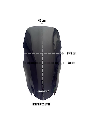 Bajaj Dominar D 400 Siperlik Tur Camı
