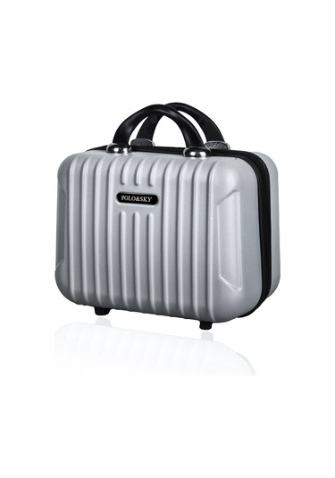Polo&sky Class Model Gri Renk Abs Makyaj Çantası El Valizi
