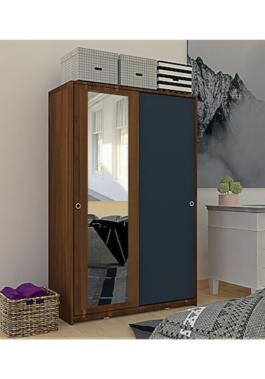 Metalia Gm 345 Sedef Sürgülü Aynali Gardrop Dolap