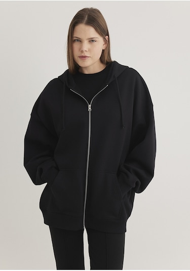 Mavi - Fermuarlı Siyah Sweatshirt 1610221-900
