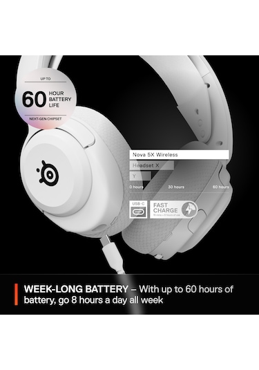 Steelseries Arctis Nova 5x Oyuncu Kulaklığı Beyaz