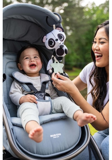 Tiny Love 0-3 Yaş Peluş Panda Bebek Arabası Oyuncağı Black & White Koleksiyonu