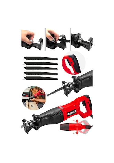 Steiner Turbo 9001 Tilki Kuyruğu Makinesi Kırmızı