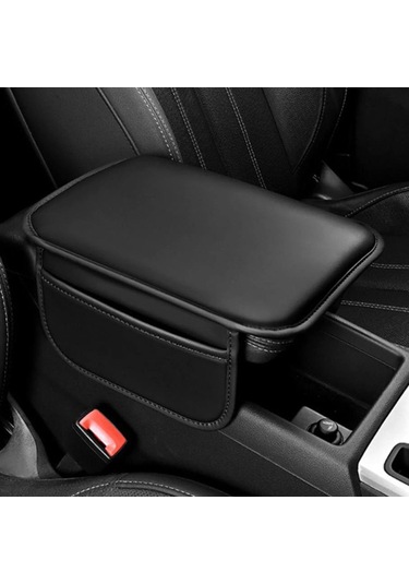 Microcase Araç Merkezi Konsol Kapağı Deri Araç Kol Dayama Yastığı Depolama Cepli - Al4669