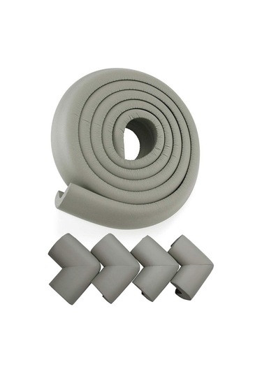 Agubugu Baby - Jumbo Kenar + Köşe Koruyucu - Gri - 2Mt + 4 Ad.