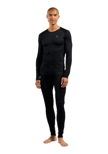 Odlo Odlo Active F-dry Light Bl Top Crew Neck L/s Erkek Siyah Içlik Üst 6000 Siyah