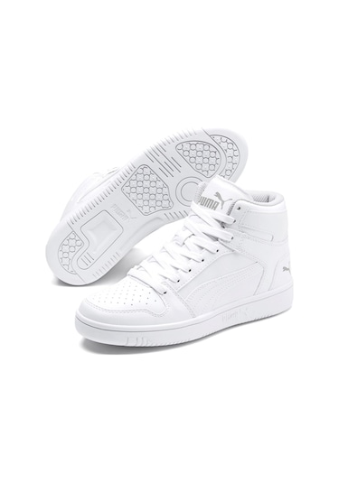 Puma Rebound Layup Sl Jr Kadın Günlük Spor Ayakkabı Beyaz 37048602 Beyaz