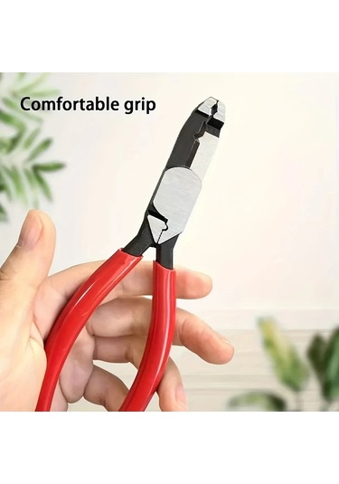 Willowhaven Kırmızı Çok Amaçlı Pense: Pas Sökme, Kaymaz Vidalama, Tel Kesme Ve Sıyırma, İnşaat Ve Tamir