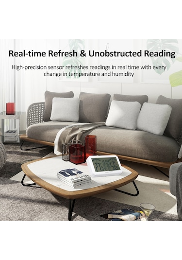 Mini Dijital Higrometre Ve Termometre İç Mekan Nem Ölçer Oda Sıcaklık Sensörü Stand Ve Delikli Sıcaklık Ve Nem Monitörü Ölçer Ev