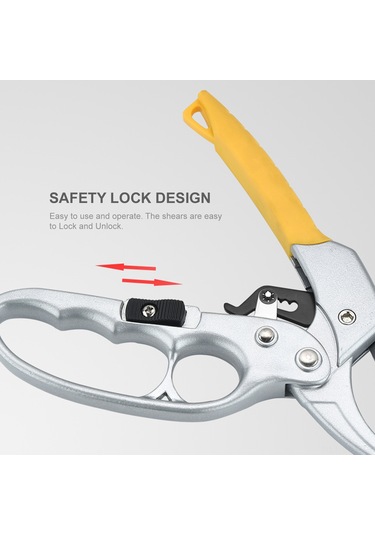 Springsun "ergonomik Bahçe Budama Makası - Paslanmaz Çelik, Otomatik Yaylı, Rahat Tutuşlu"