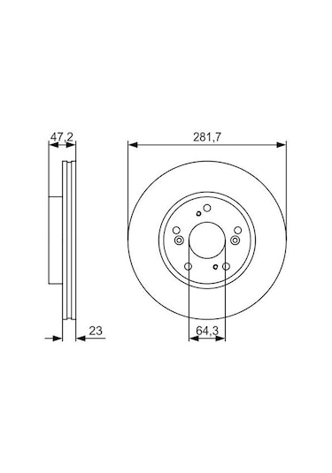 Honda Civic Fd6 1.6 2006-2011 Bosch Ön Disk 2 Adet