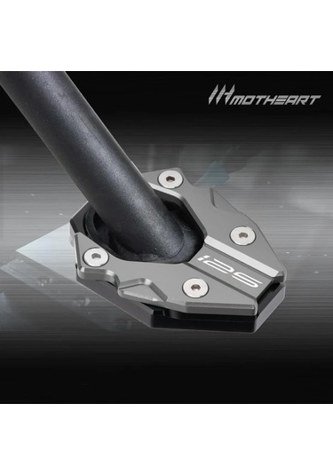 Xuweiwei Red Motorcycle Kickstand Pad Z125 2018-2024 Anti Sinking Soft Ground Side Stand Foot Extension Plate Support