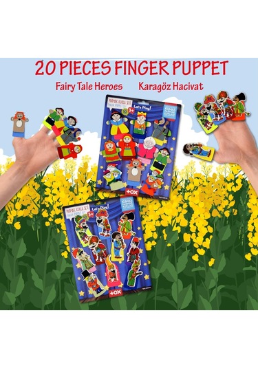 2 Set 20 Parça Tox Hacivat Karagöz ve Masal Kahramanları Parm