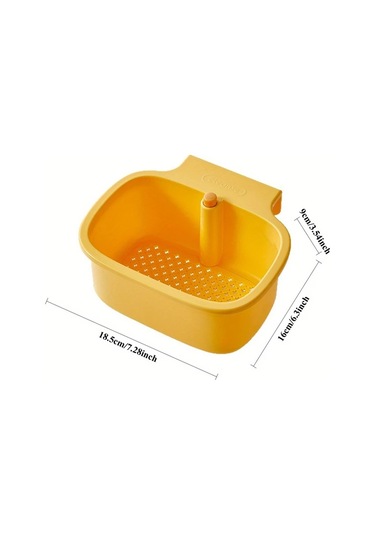 Dashanshop Yeşil 1 Adet Büyük Çok Amaçlı Askılı Kare Lavabo Filesi, Mutfak & Banyo Drenaj Sepeti Yeşil