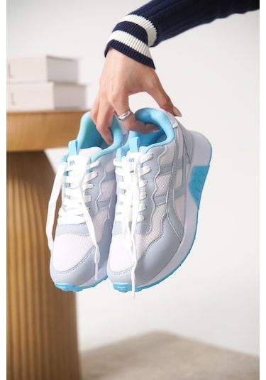 Garantili D0120 Günlük Ortopedik Kadın Sneaker Spor Ayakkabı Gri