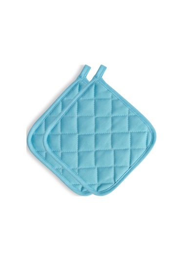 Yanmaz, Isıya Dayanıklı Fırın Tutacağı 2 Tutacak Açık Mavi