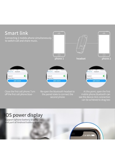 Fineblue F990 Cvc6.0 Gürültü Azaltma Yaka Bluetooth Kulaklık, Destek Titreşim Hatırlatma Siyah