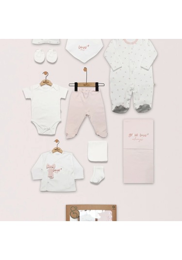 Bistyle Grow İn Love 10'lu Hastane Çıkışı 11101 Pembe Ekru Çok Renkli