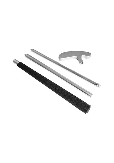 Qingmipy 4 Bölümlü Golf Pütü Seti: Kolay Taşınabilir, Çocuk Ve Yetişkin İçin, Sağ/sol El Uyumlu, Zincirli Alaşımlı + Kauçuk Malzeme Siyah