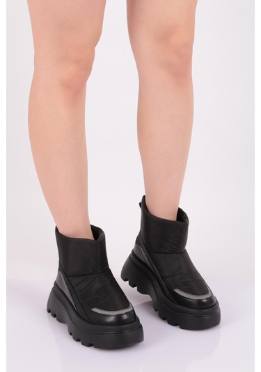 Dgn Es809 Kadin Kalin Taban Paraşüt Bot ES809-2007-R1534 Siyah