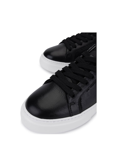 Tamer Tanca Kadın Hakiki Deri Siyah Sneakers & Spor Ayakkabı 04 502 Bn Ayk Y25 Sıyah Siyah