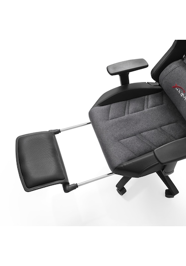 Xdrive Fırtına Profesyonel Oyuncu Koltuğu Ayak Uzatmalı Kumaş Gri